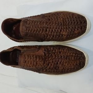 Mens brown slip on shoes
